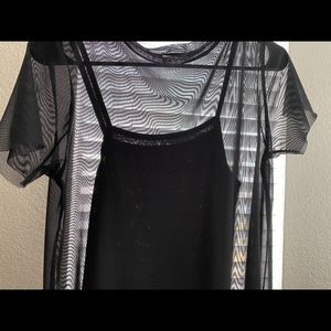 Small full tilt black mesh dress